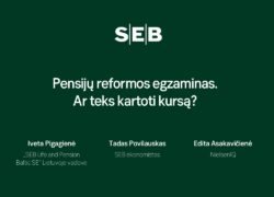 SEB grafika su klausimu apie pensijų reformos egzaminą