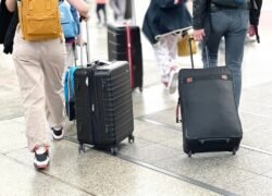 Šešėlinė ekonomika, nedarbas ir emigracija Lietuvoje, keleiviai su lagaminais oro uoste