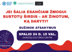 Informacinis plakatas apie gaivinimo mokymus Gargždų kultūros centre