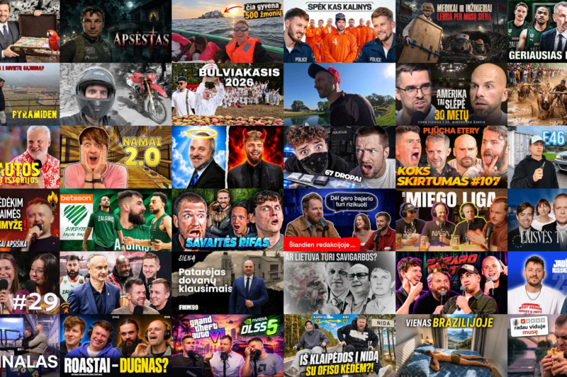 Rugsėjo „YouTube“ reitingą užkariavo „Negyvas eteris“, į trejetuką pakilo L. Vainavičius