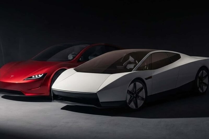 Naujoji Tesla Roadster vizija nustebino: automobilis tapo neatpažįstamas