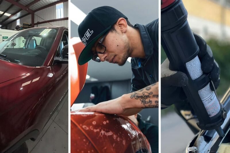 Vienas judesys autoservise gali išduoti nekokybišką priekinio stiklo keitimą